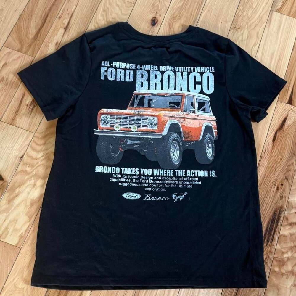 Hybrid Apparel Ford Bronco Off-Road Graphic T-Shirt Black Size XS